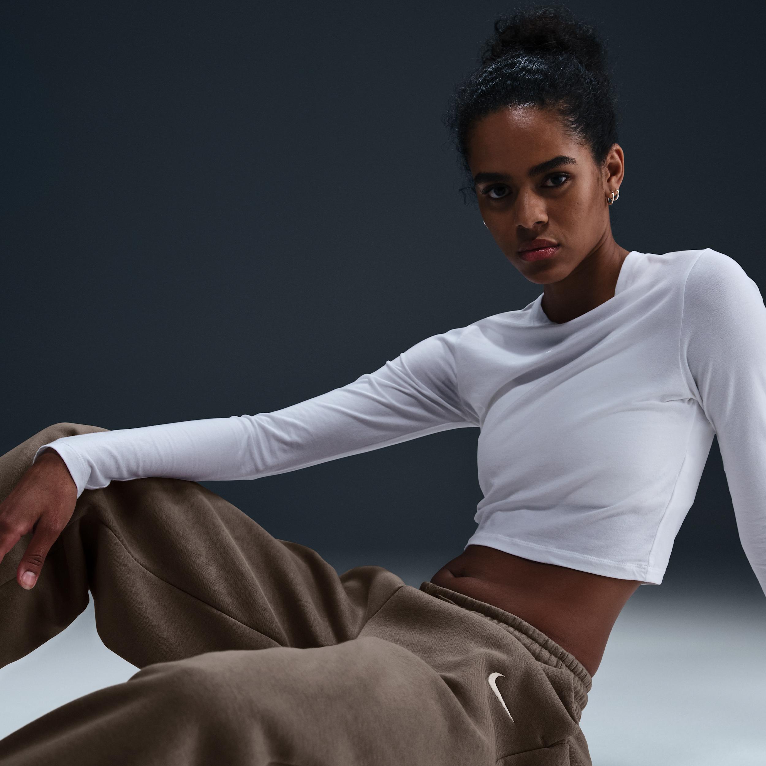 Womens Nike Sportswear Phoenix Fleece High-Waisted Oversized Sweatpants | FZ5996-233 Product Image