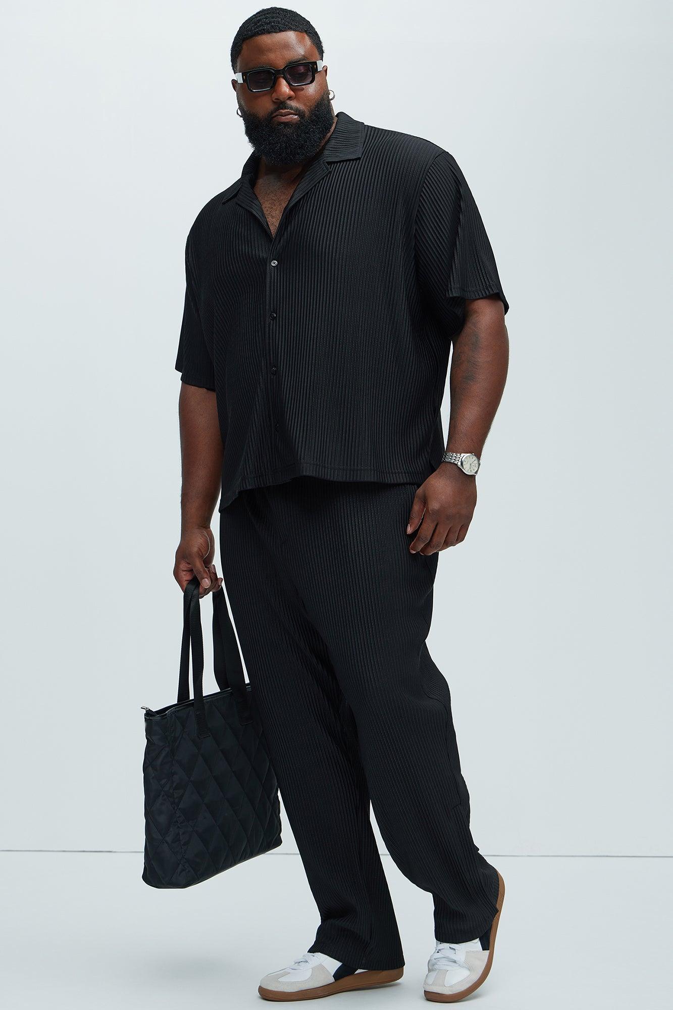 Potential Pleated Shirt - Black Product Image