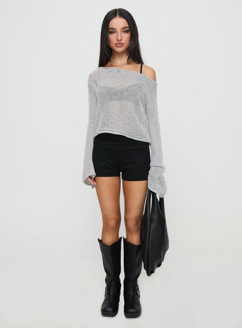 Cafe Pari Sweater Grey Product Image
