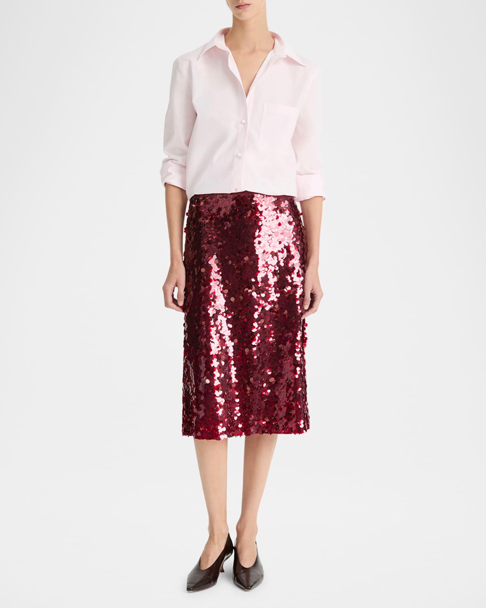 Lucite Straight Sequin Skirt Product Image