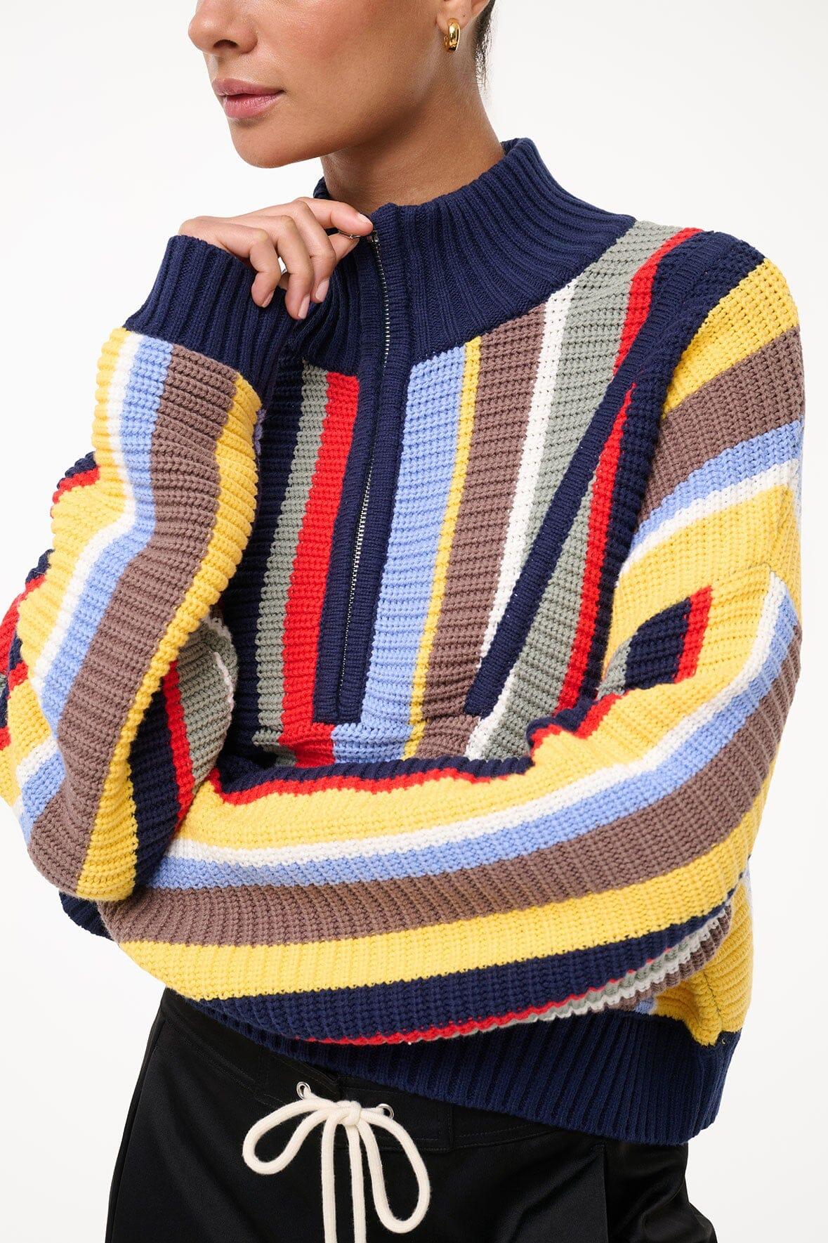 CROPPED HAMPTON SWEATER | MARKET STRIPE Product Image