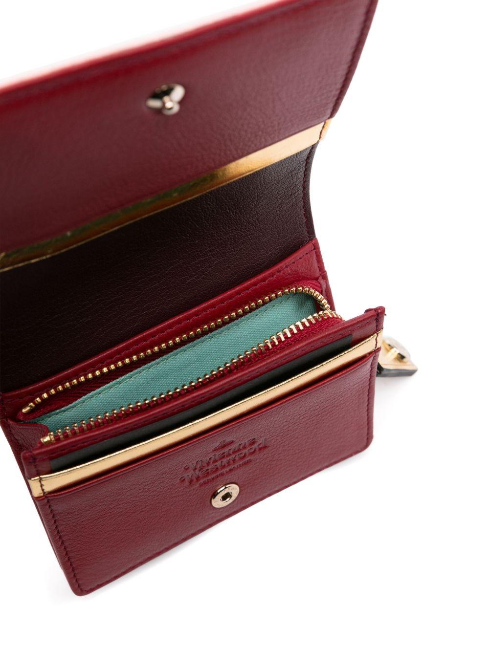 teddy-print leather wallet Product Image