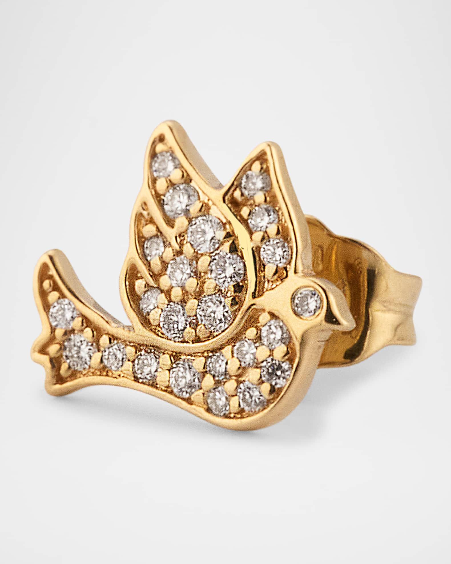 Pave Dove Stud Earring Product Image