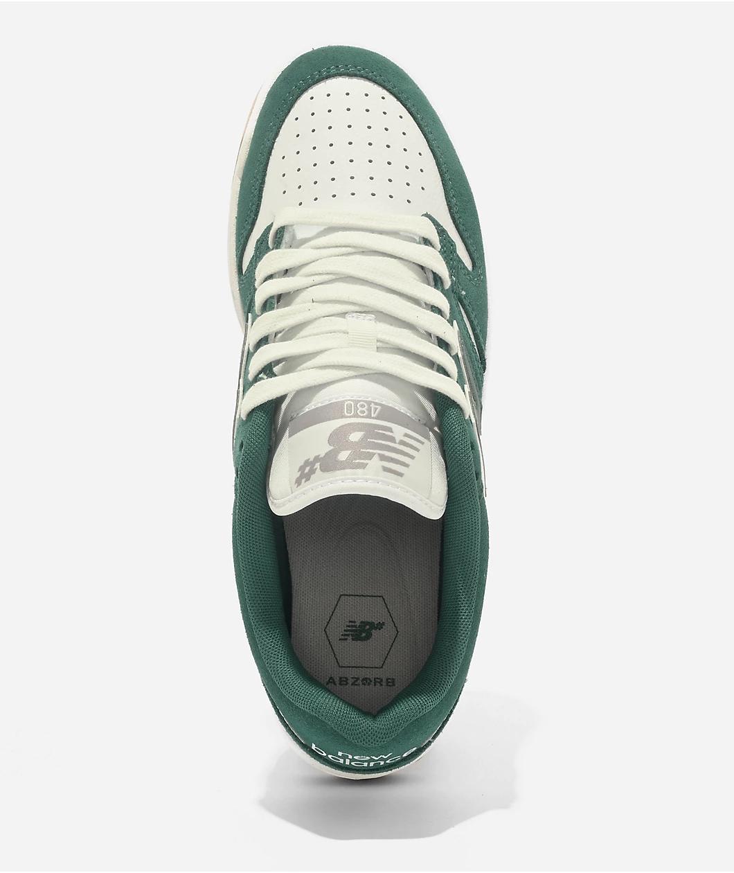 New Balance Numeric 480 Vintage Teal & White Skate Shoes Product Image