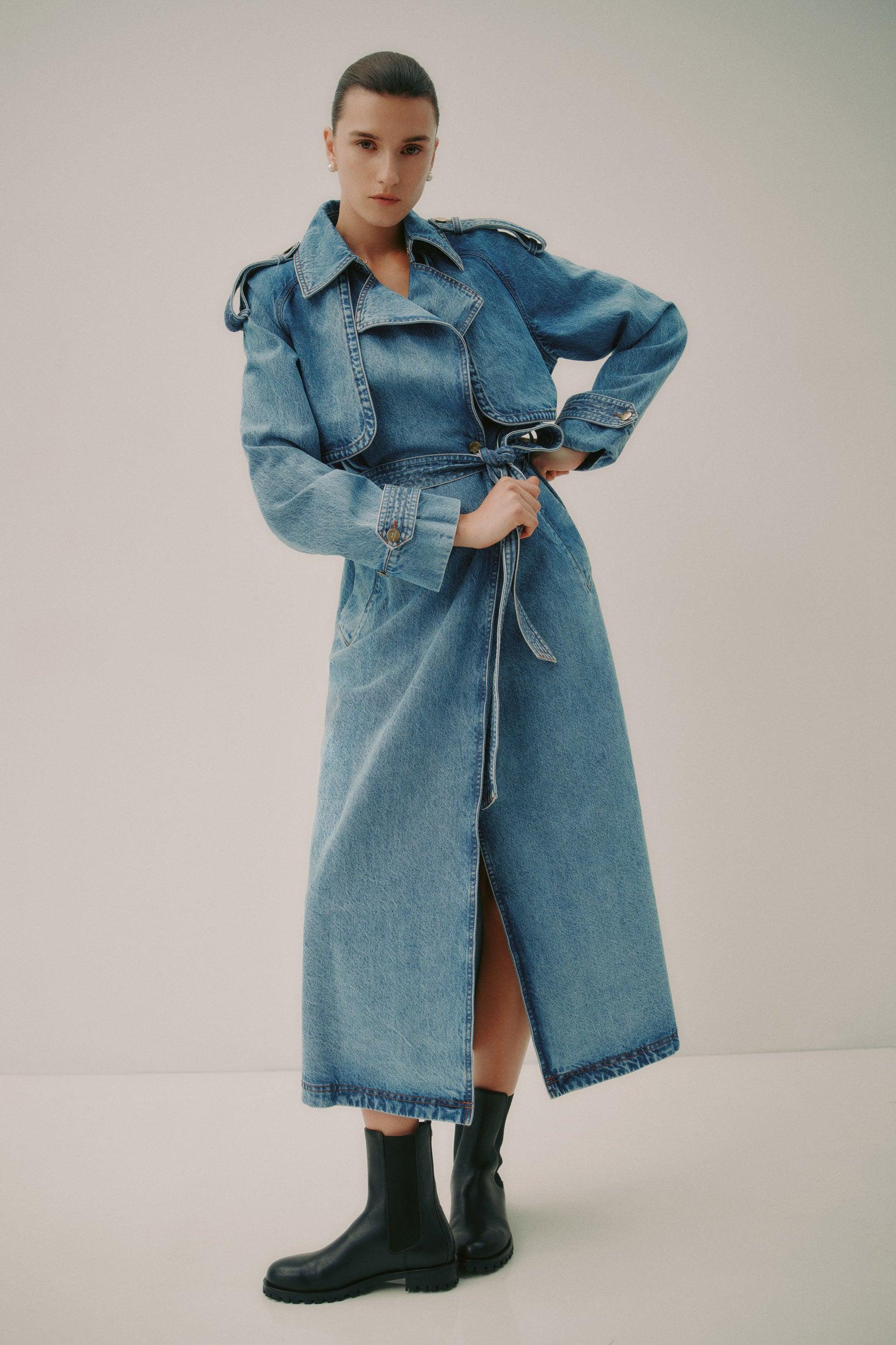 Blues Denim Trench Product Image