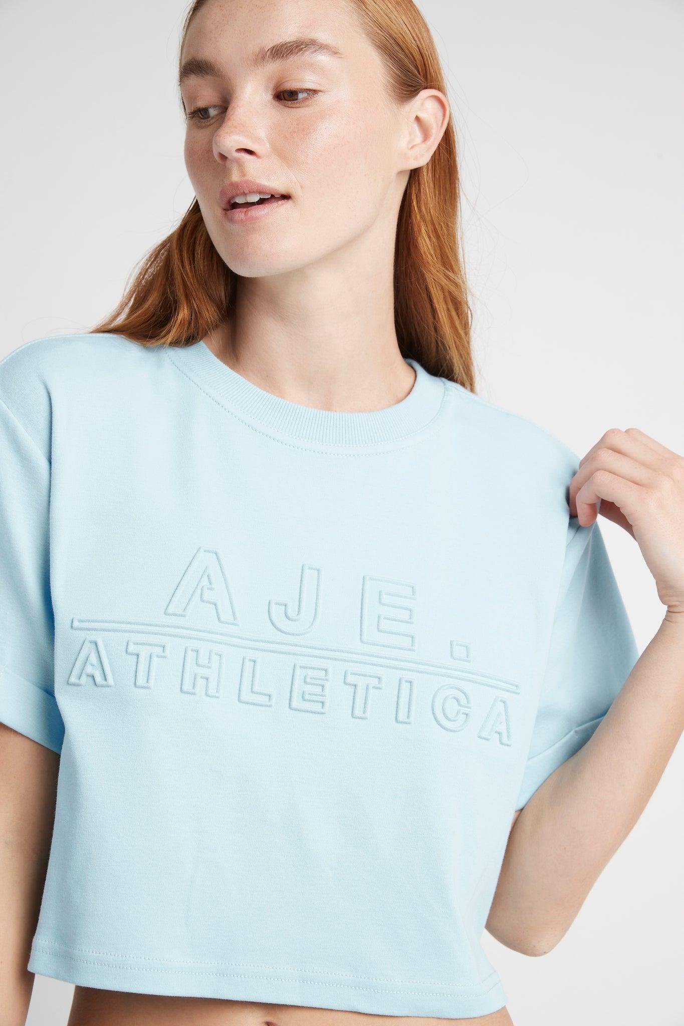 Cropped Embossed Classic Logo T-Shirt 105 Product Image