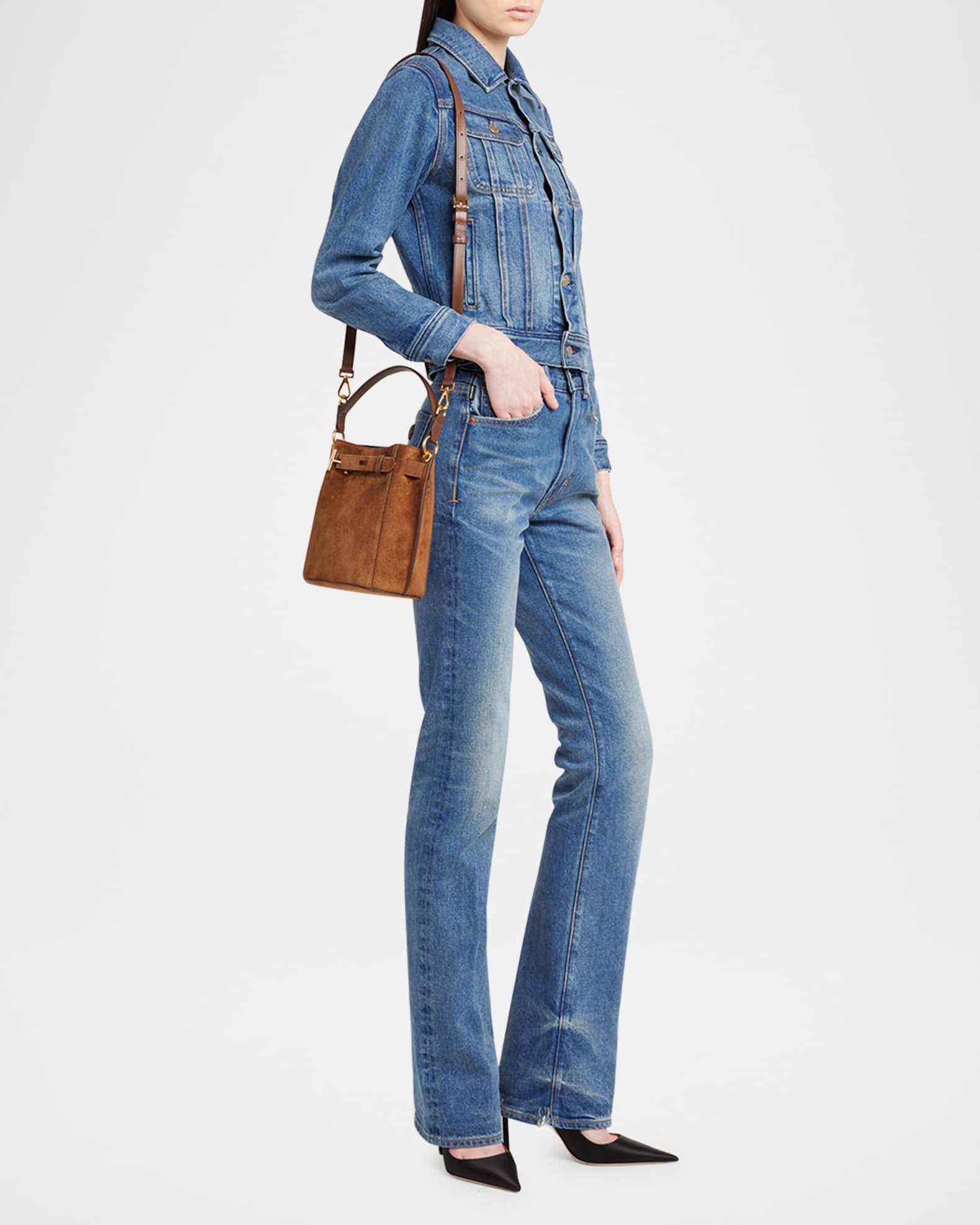 Audrey Mini Bucket Bag in Calfskin Suede Product Image