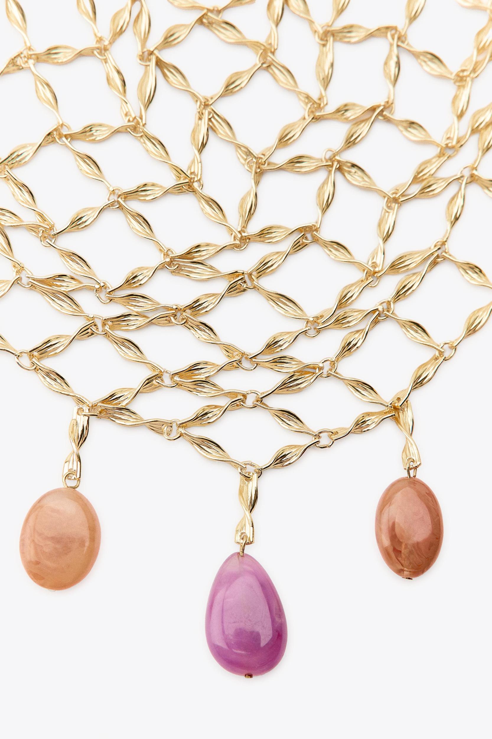 BEADED BIB NECKLACE Product Image