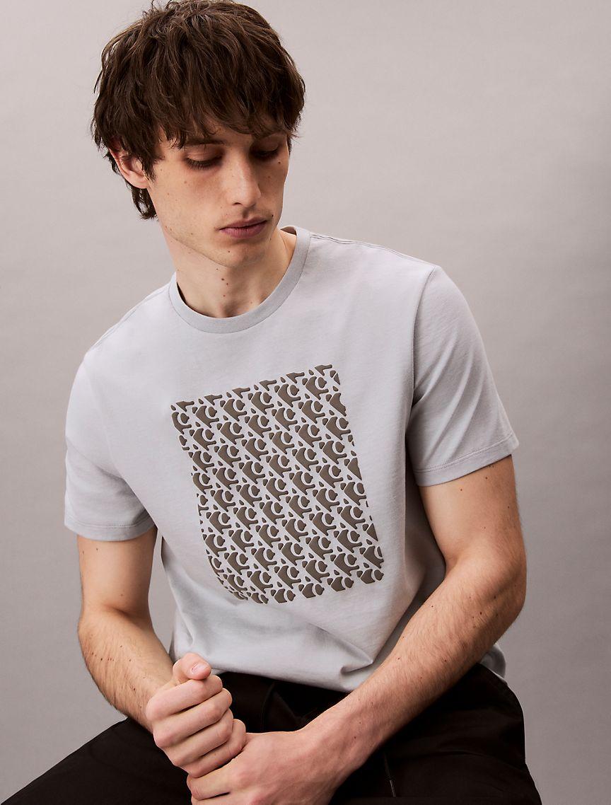 Monogram Logo Textured Graphic Classic T-Shirt  Product Image