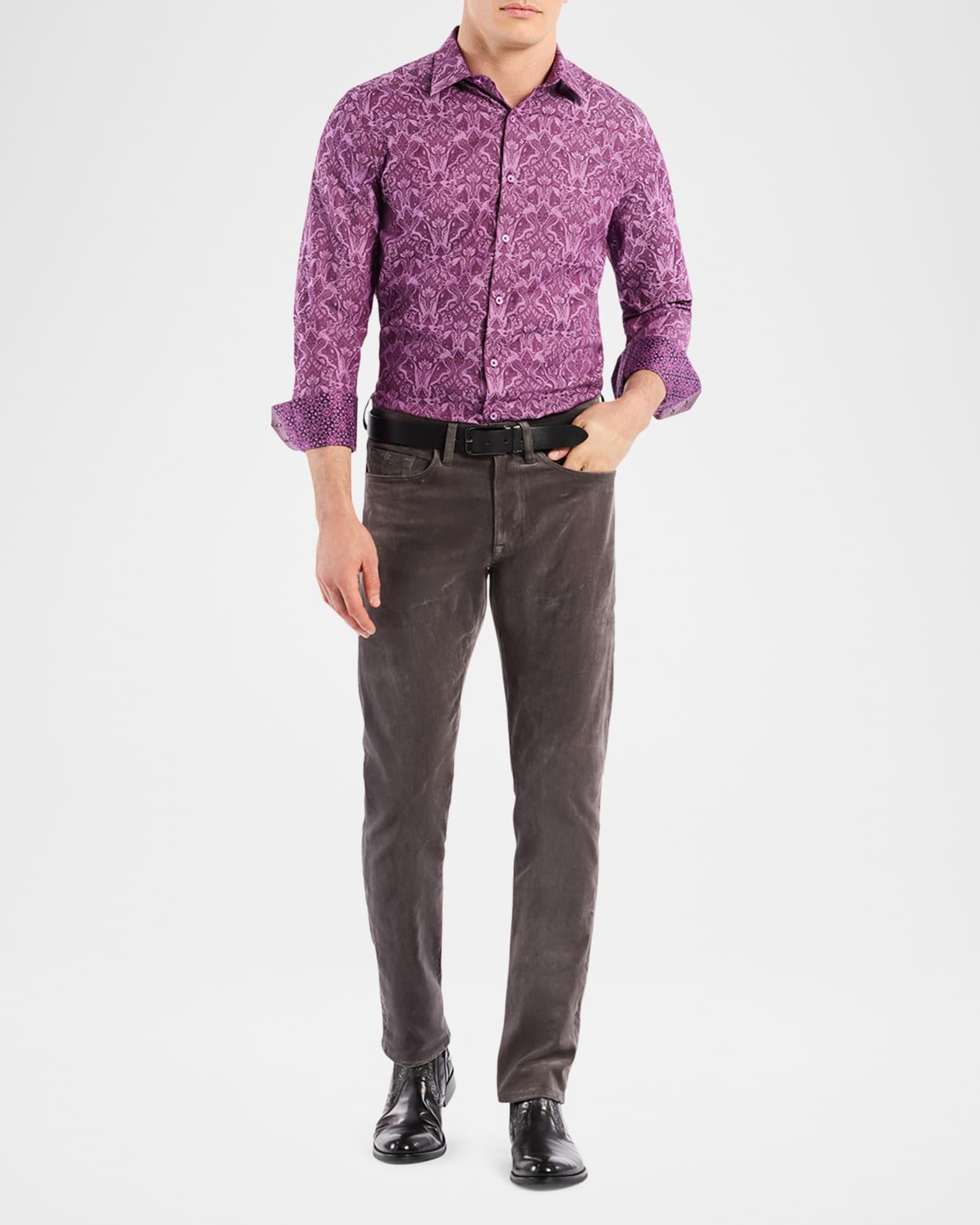 Men's Highland Tonal Damask Sport Shirt Product Image