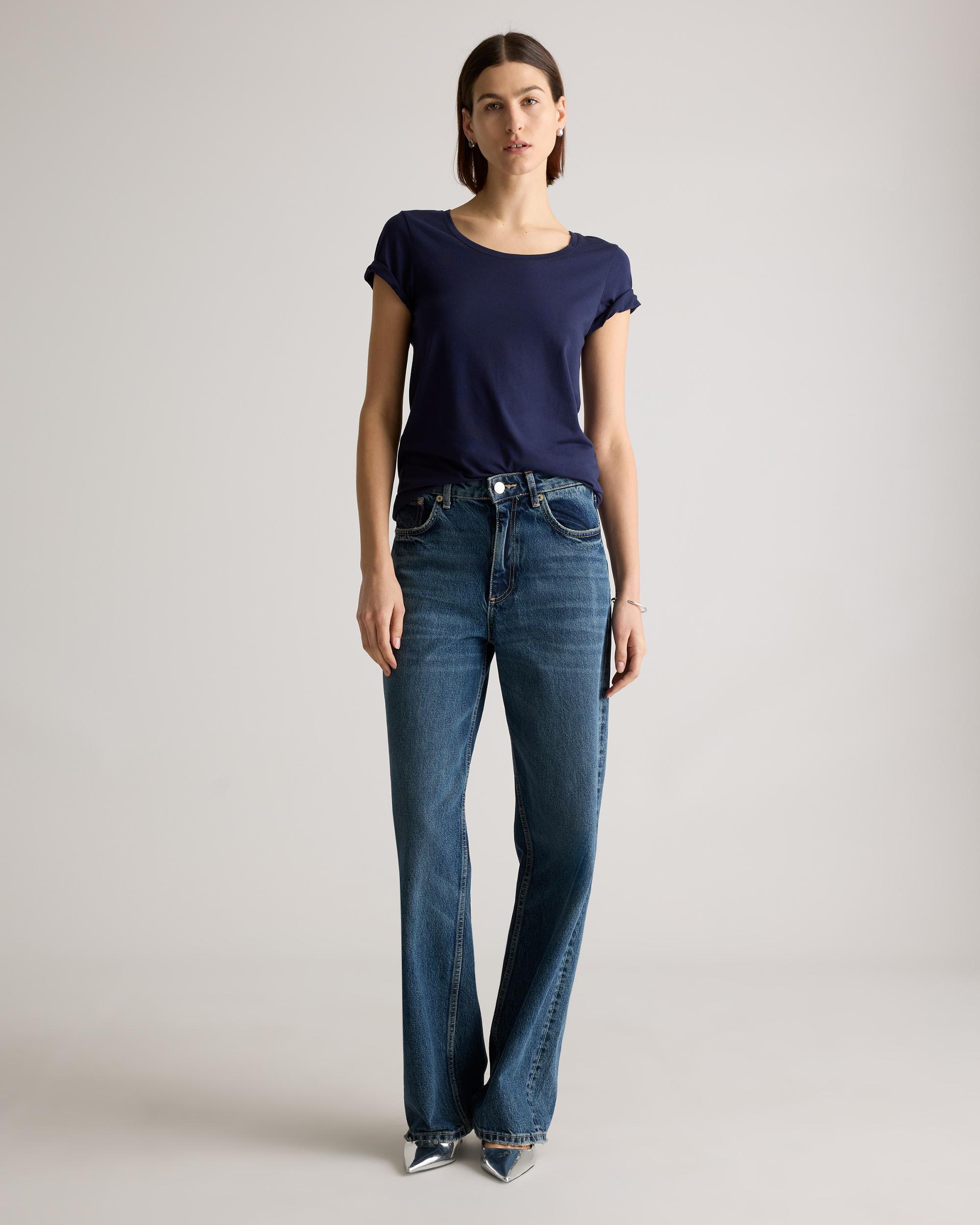 Quince | Women's Cotton Modal Crew Neck T-Shirt Size XS, Cotton/Modal Product Image