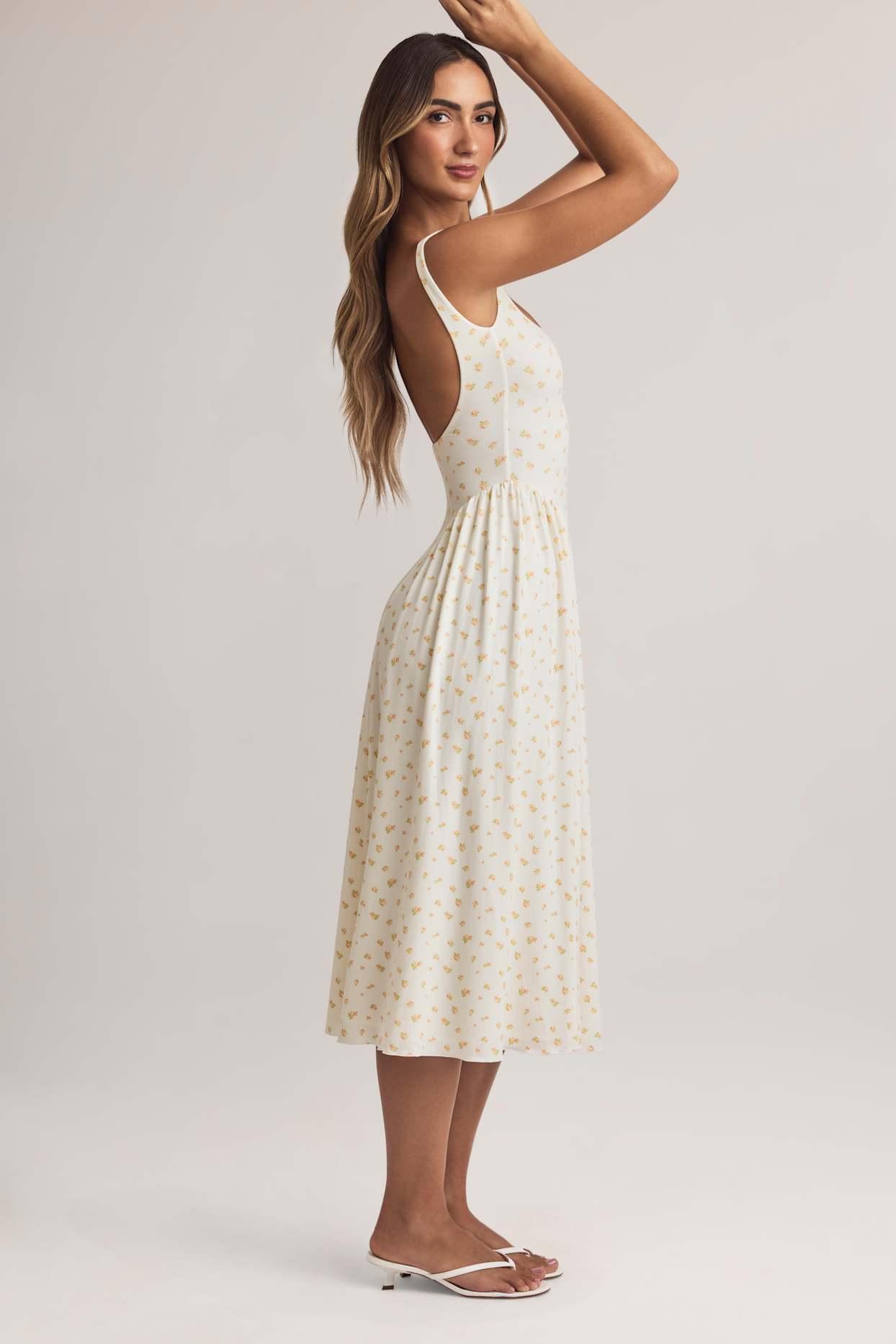 Modal A-Line Midaxi Dress in Floral Print Product Image
