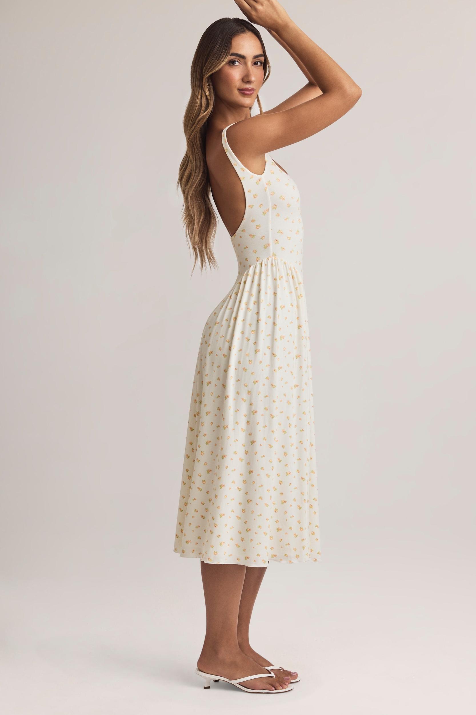 Modal A-Line Midaxi Dress in Floral Print Product Image