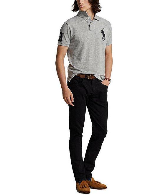 Polo Ralph Lauren Custom Slim Fit Big Pony Mesh Short-Sleeve Polo Shirt Product Image