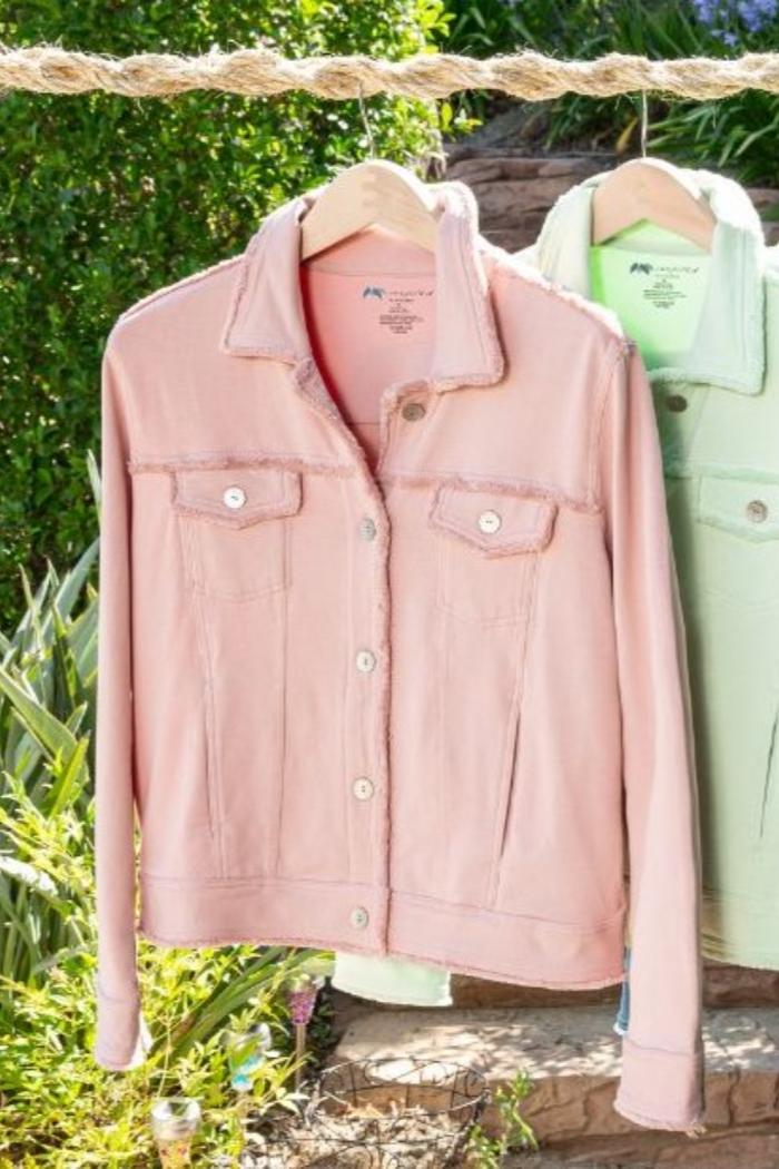 Long sleeve fringe jacket Product Image