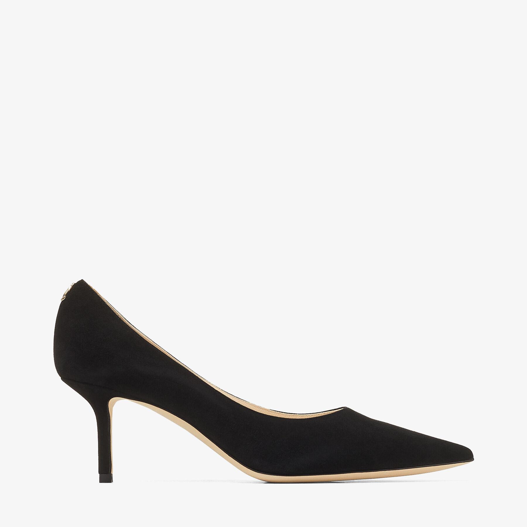 JIMMY CHOO Dark Brown Suede Pumps In Black Product Image