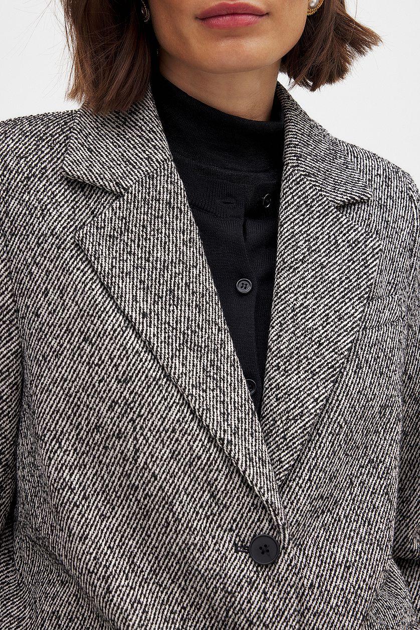 Oversized Twill Blazer Product Image