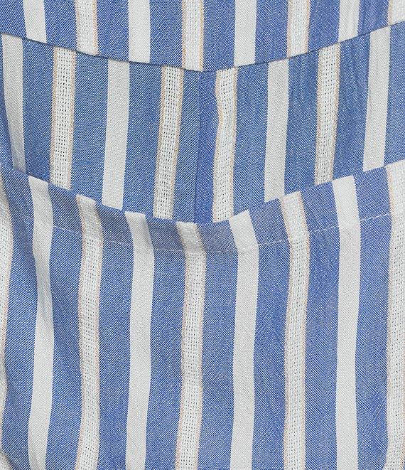 Angie Sleeveless Square Neck Striped Romper Product Image