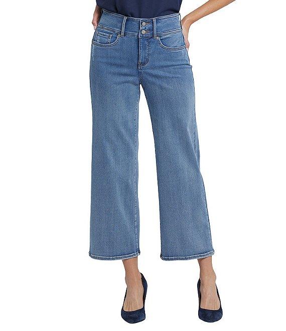 NYDJ Teresa Stretch Denim Lift Tuck® Wide Leg Ankle Jeans Product Image