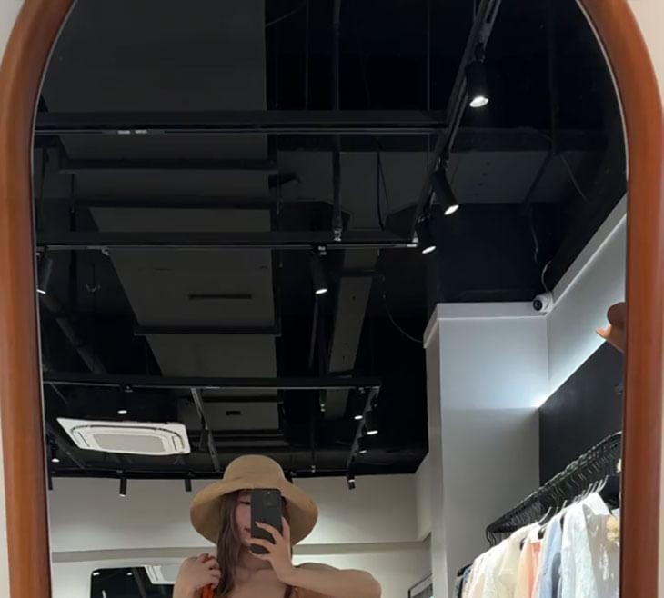 Spaghetti Strap Floral Print Maxi A-Line Dress Product Image