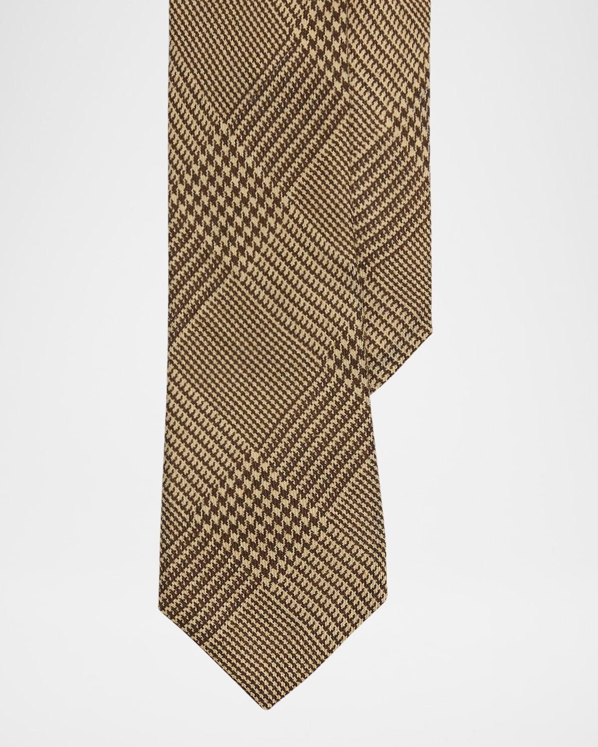 Men's Glen Plaid Cashmere-Silk Tie Product Image