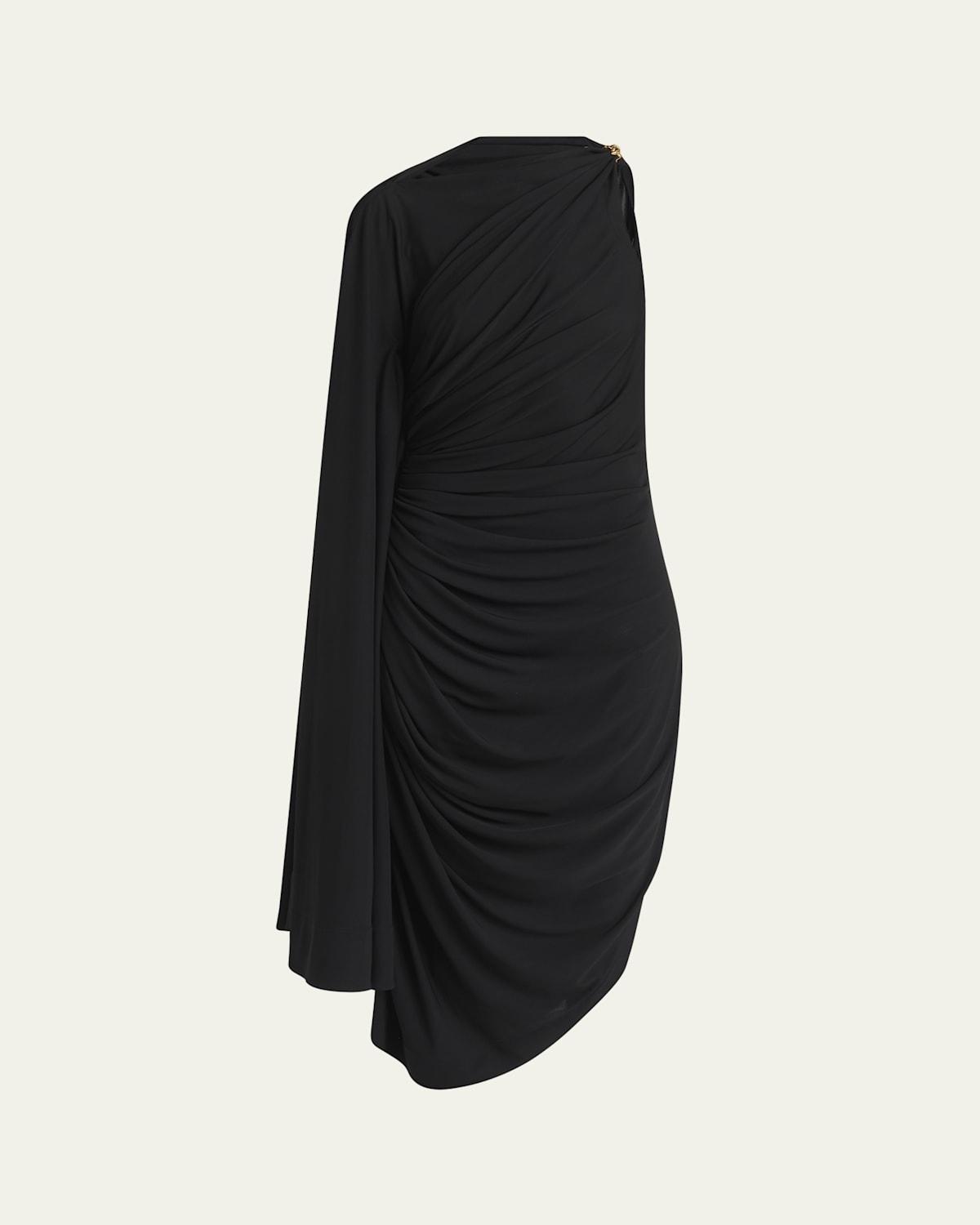 BOTTEGA VENETA Draped Dress In Black Product Image