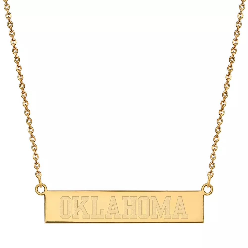 LogoArt 14K Gold Over Silver Oklahoma Sooners Pendant, Women's, Size: 18 mm, 14k Gold Plated Product Image