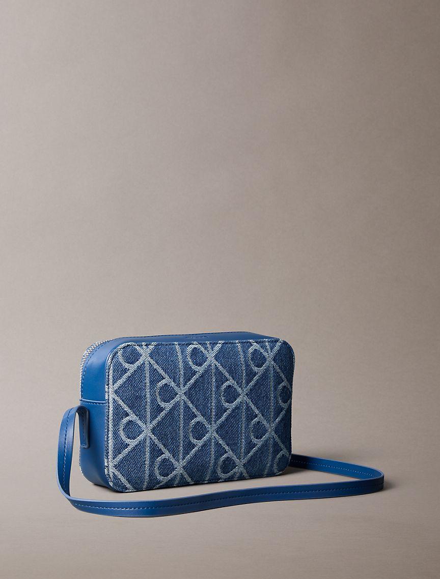 Allover Emblem Logo Denim Camera Bag Product Image