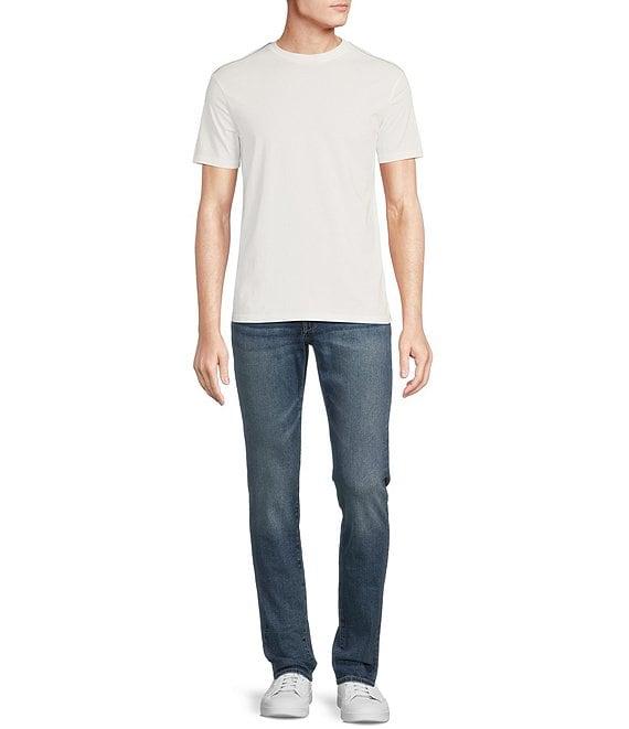 Cremieux Premium Denim Straight Fit Light Blue Stretch Jeans Product Image