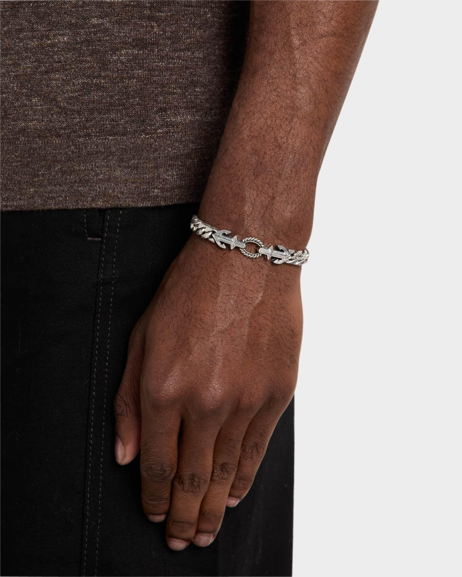 Mens Hydra Sterling Silver Bracelet Product Image