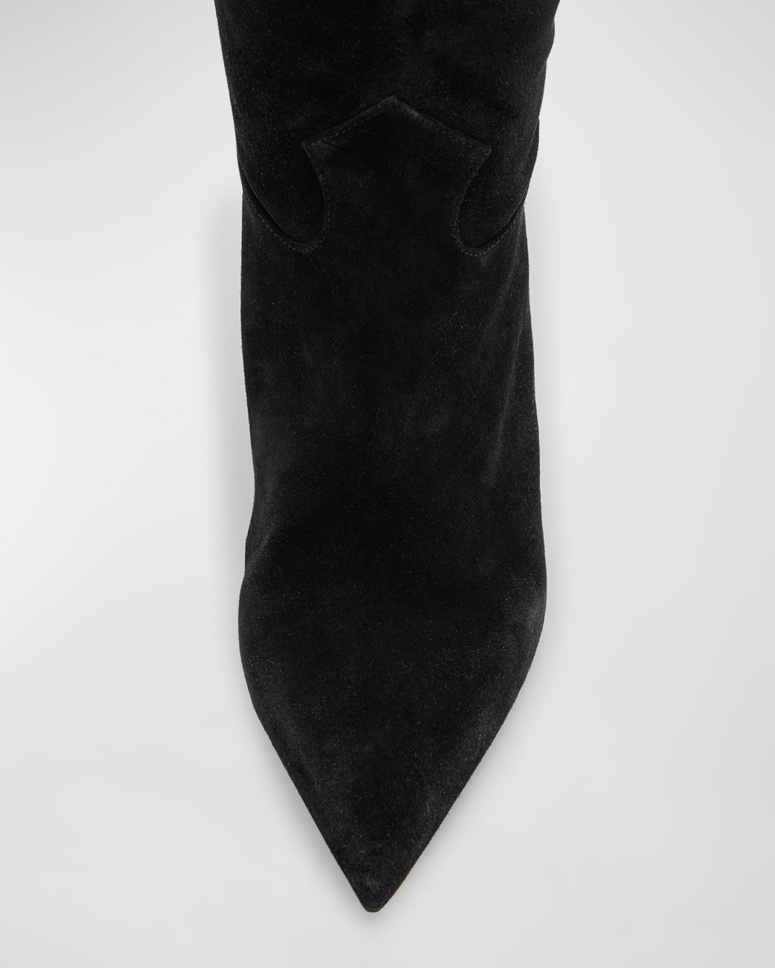 Carolina Slouchy Suede Over-The-Knee Boots Product Image