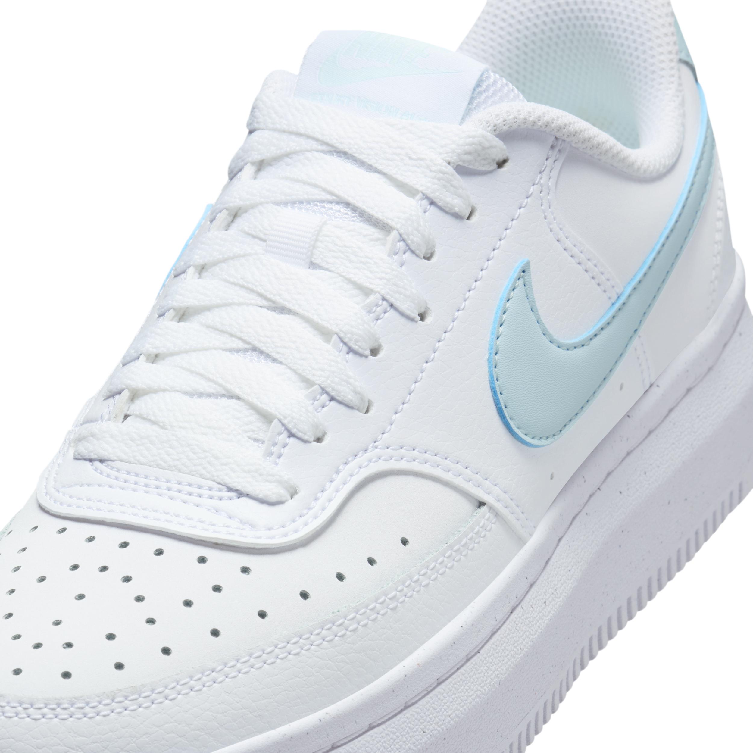 Nike Womens Nike Court Vision Alta - Womens Shoes Glacier Blue/White Product Image