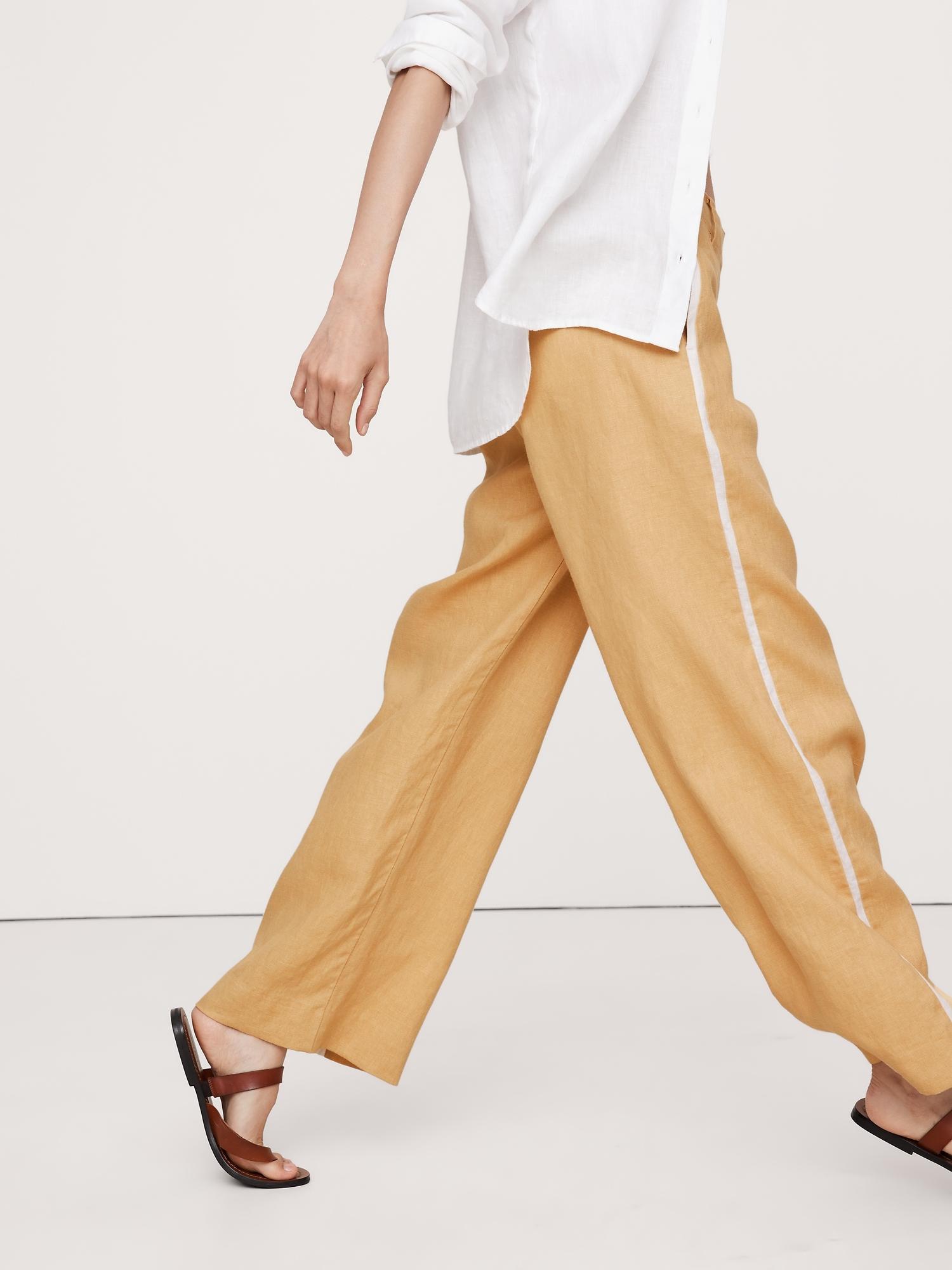 The Everyday Wide-Leg Linen Pant Product Image