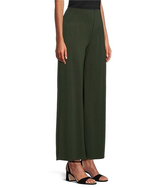 Slim Factor by Investments Lightweight Ponte Knit No Waist Wide Leg Pants Product Image