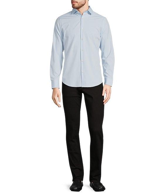 Murano Slim Fit Solid Performance Stretch Long Sleeve Woven Shirt Product Image