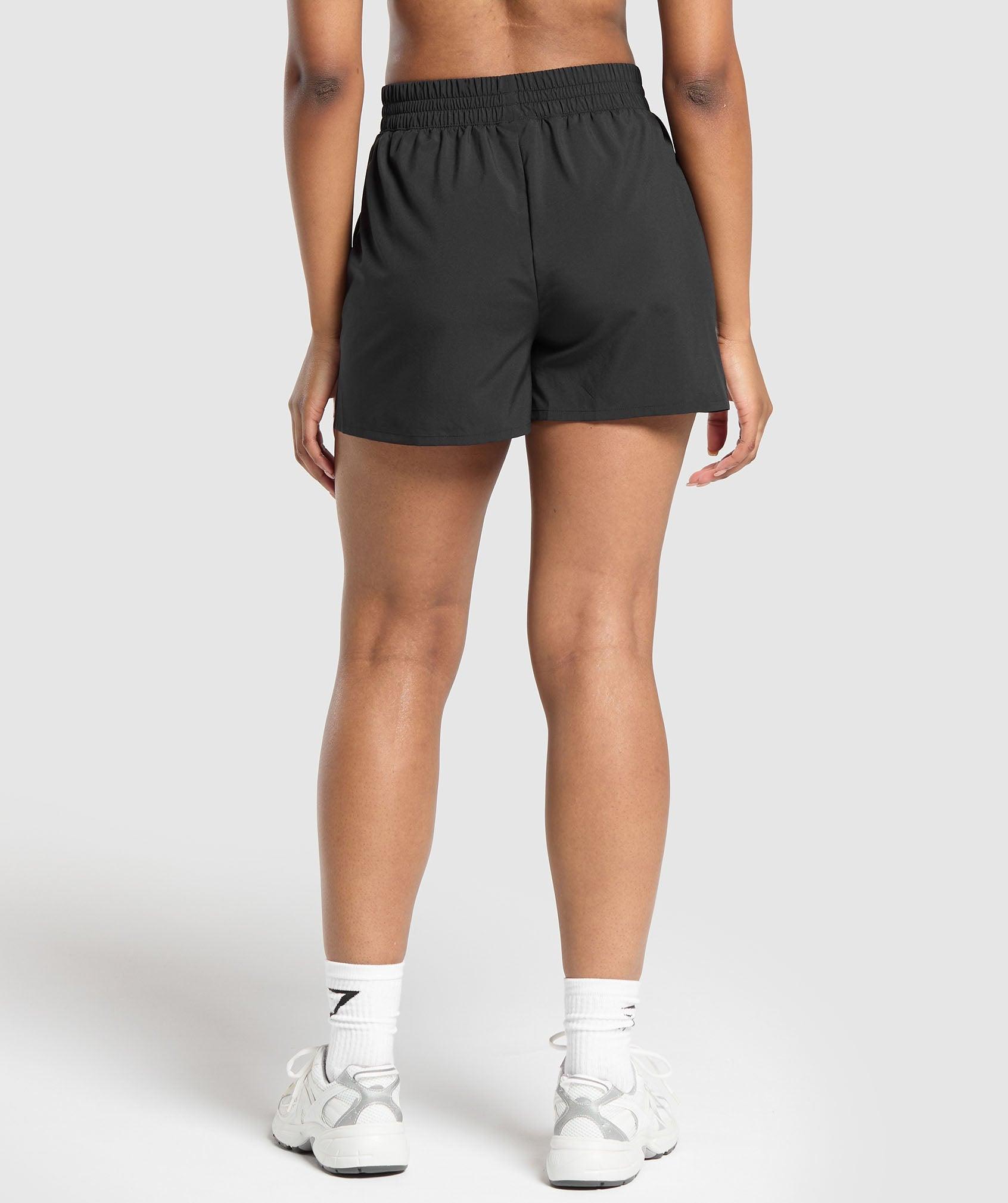 Gymshark Pintuck Shorts - Black Female Product Image