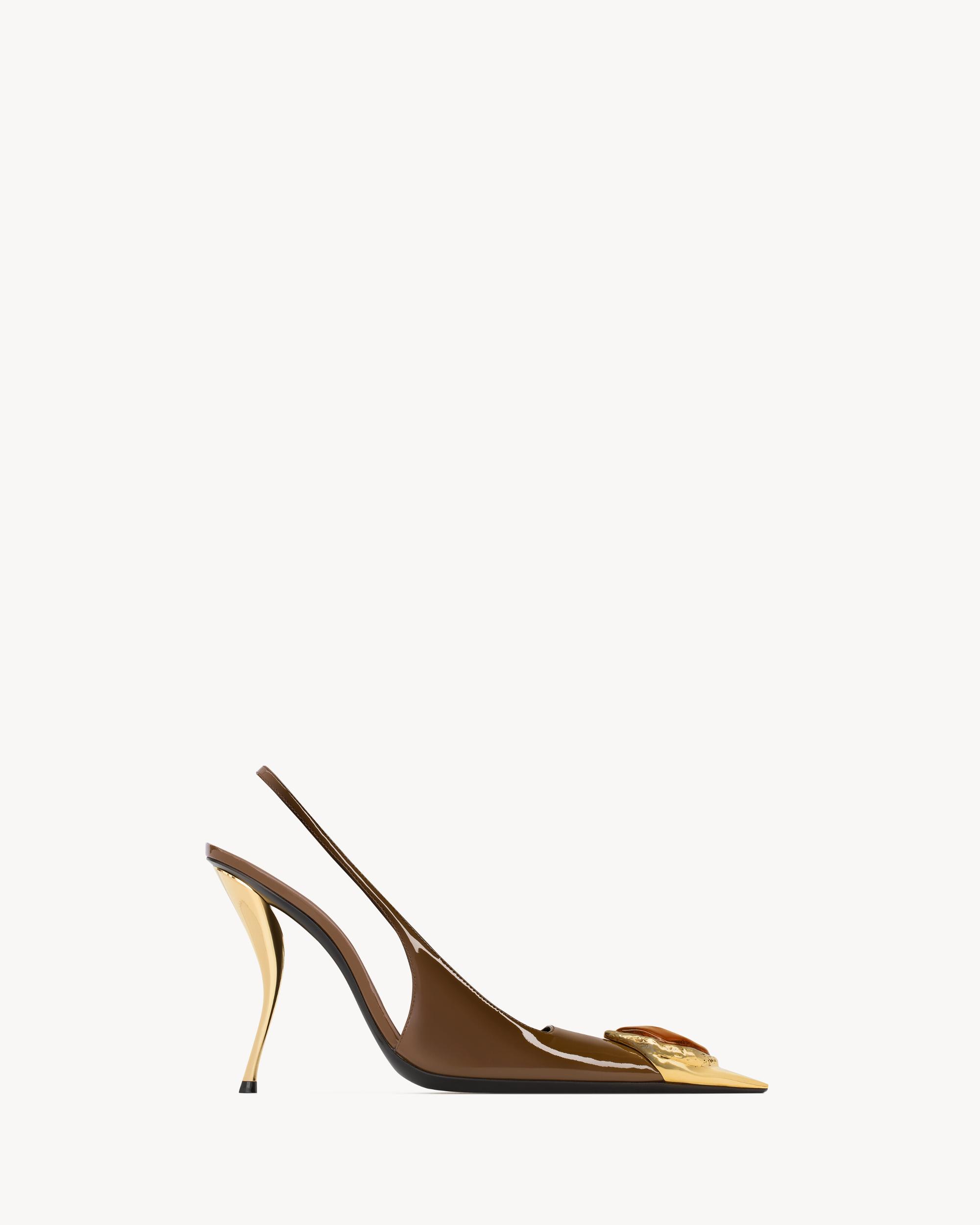 LOULOU slingback pumps in patent leather Product Image
