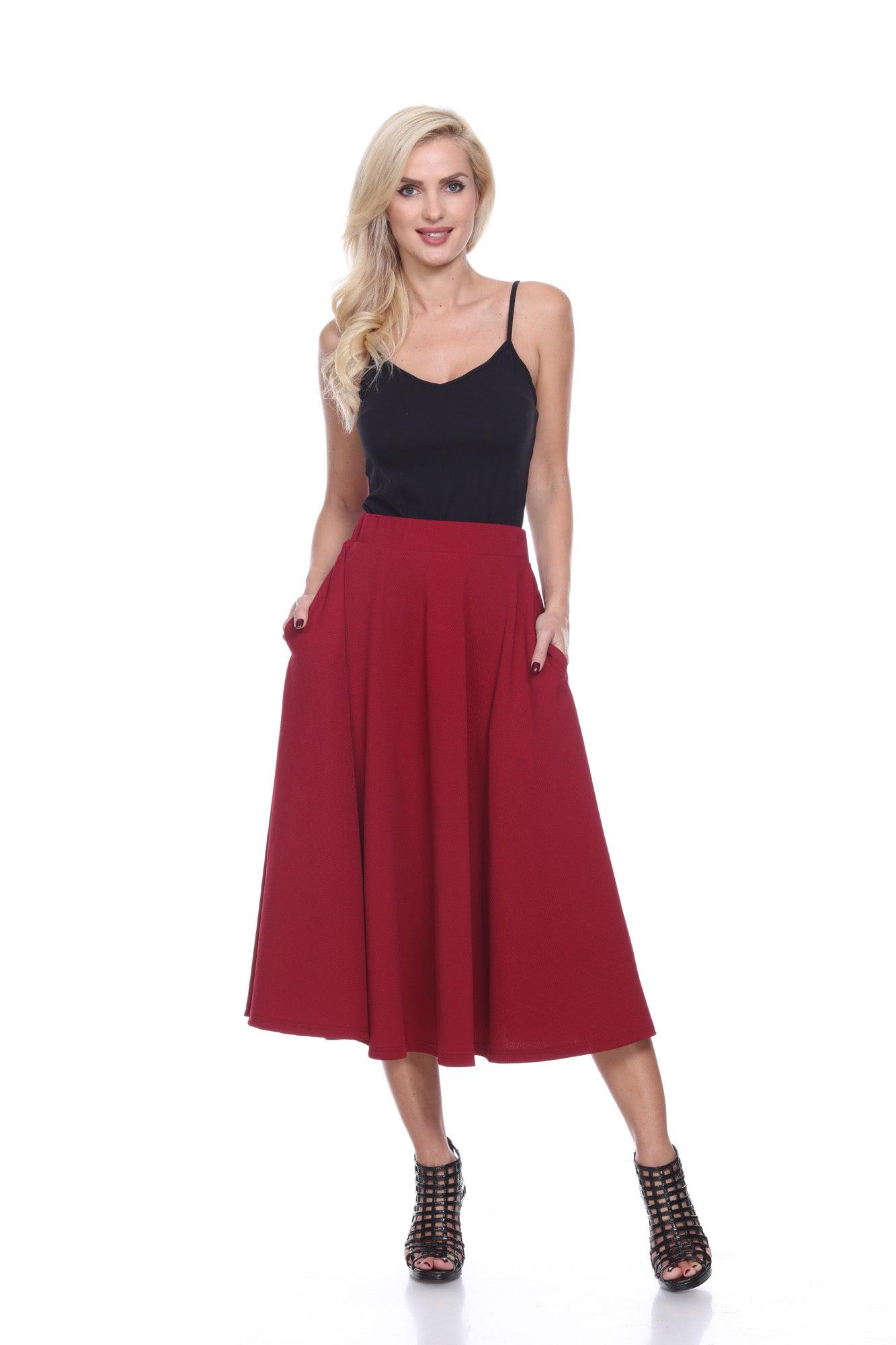 Tasmin Flare Midi Skirts Product Image