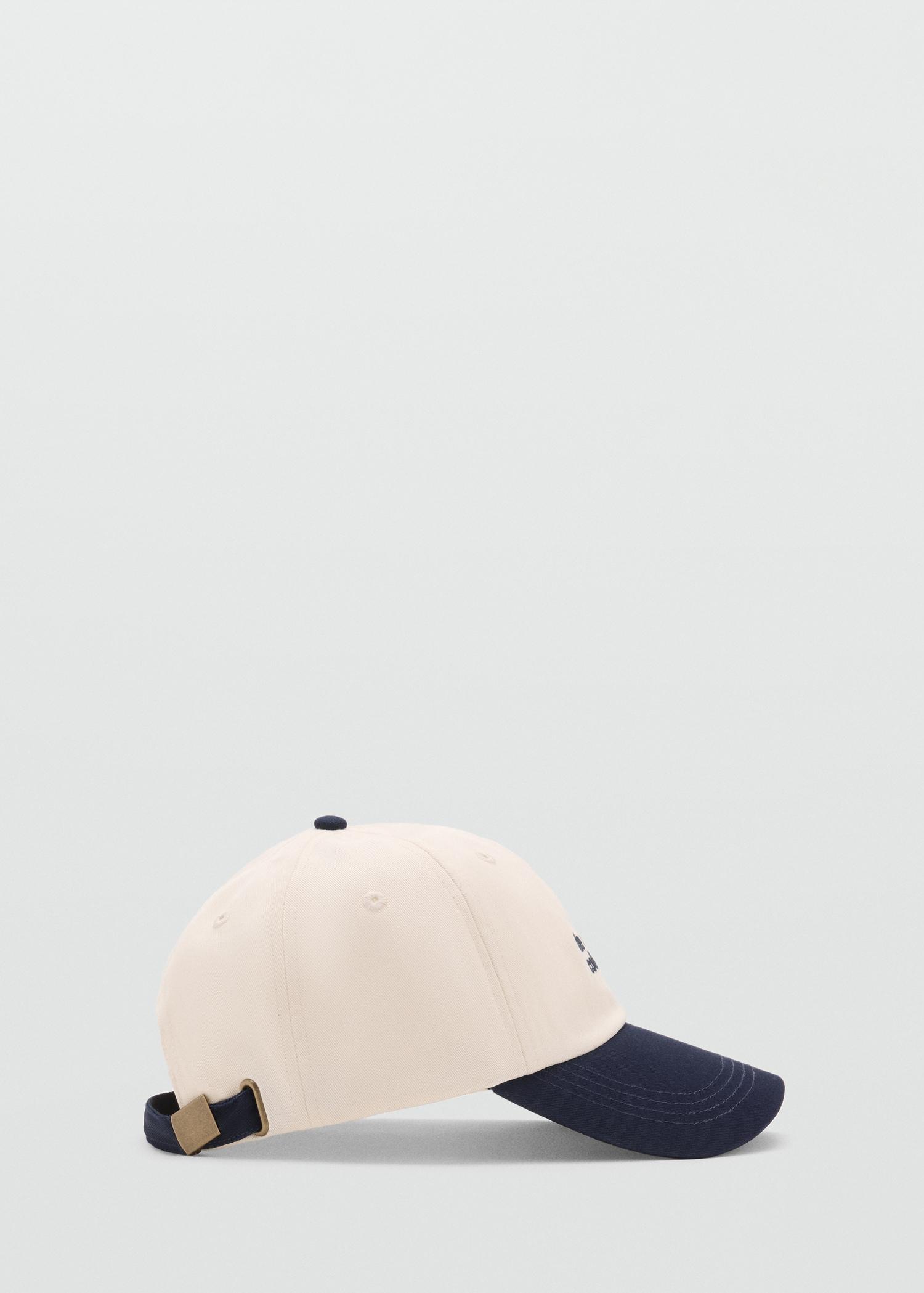 Embroidered message cap - Women | MANGO USA Product Image