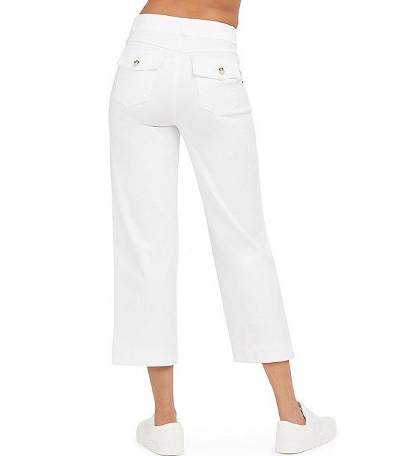 Spanx Stretch Twill Cropped Wide Leg Pants Product Image