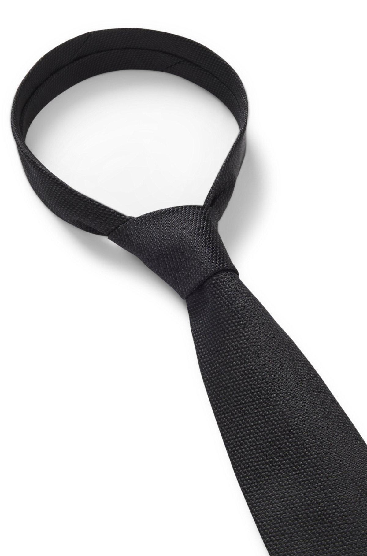 Silk-jacquard tie made in Italy Product Image