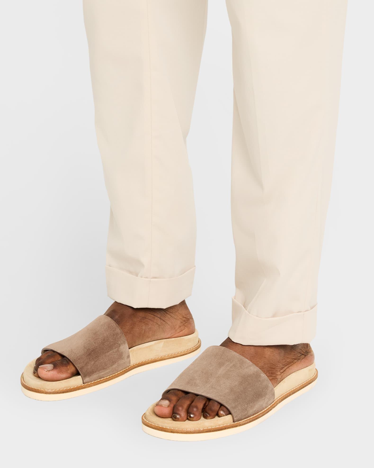 Men's Suede Slide Sandals Product Image