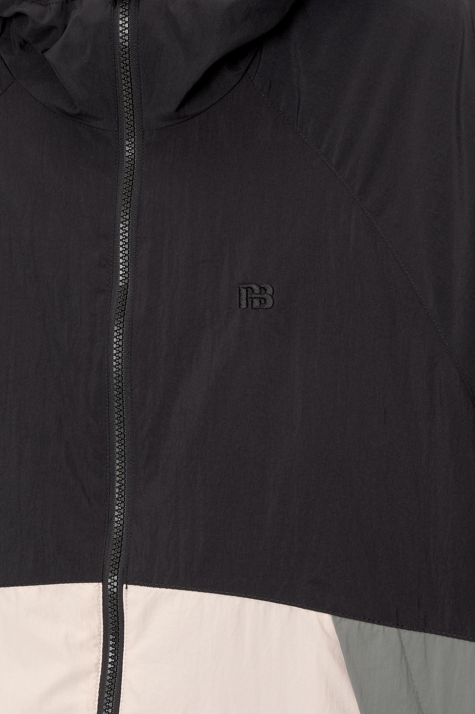 Lightweight color block raincoat Product Image