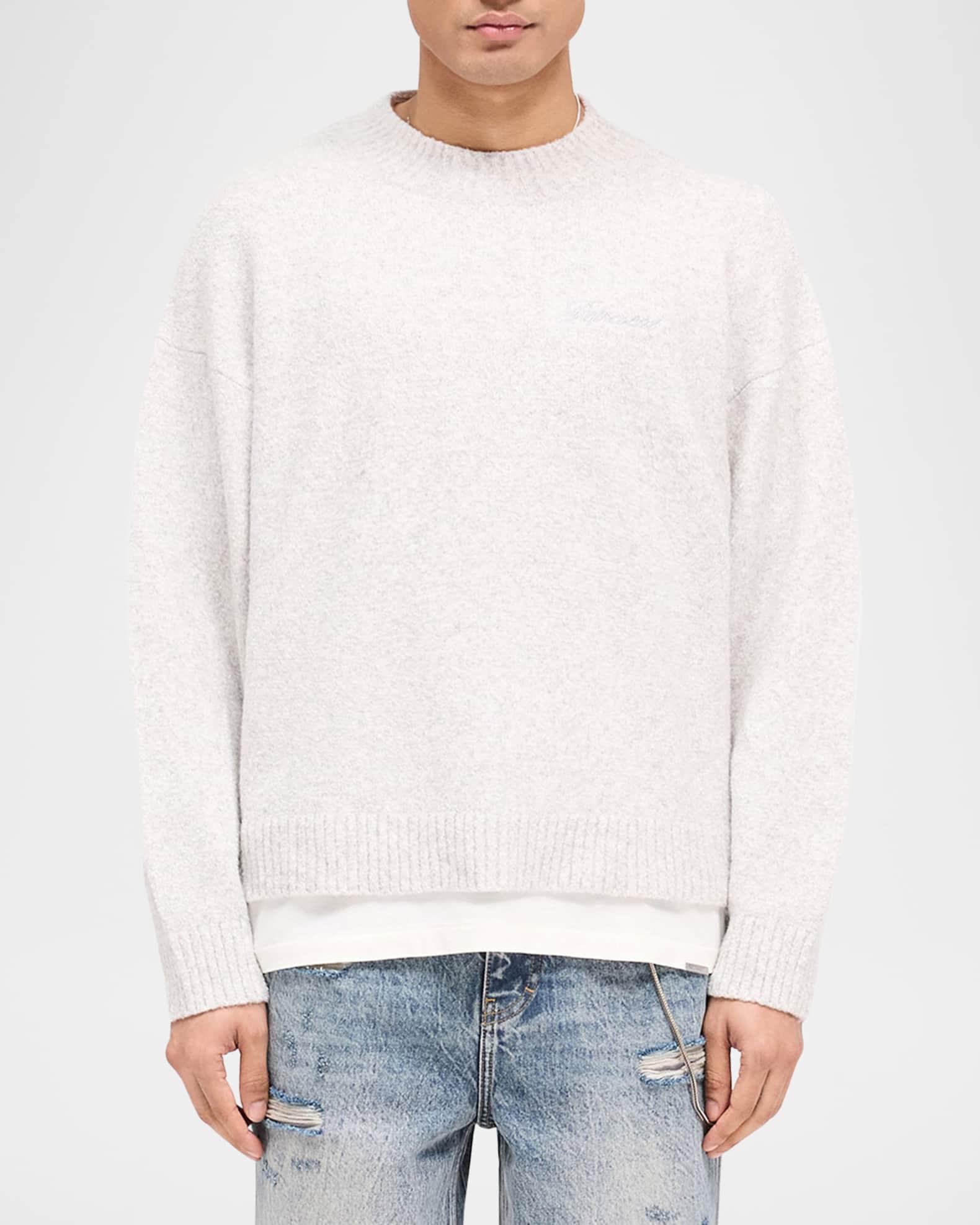 Men's Marled Cashmere-Blend Sweater Product Image