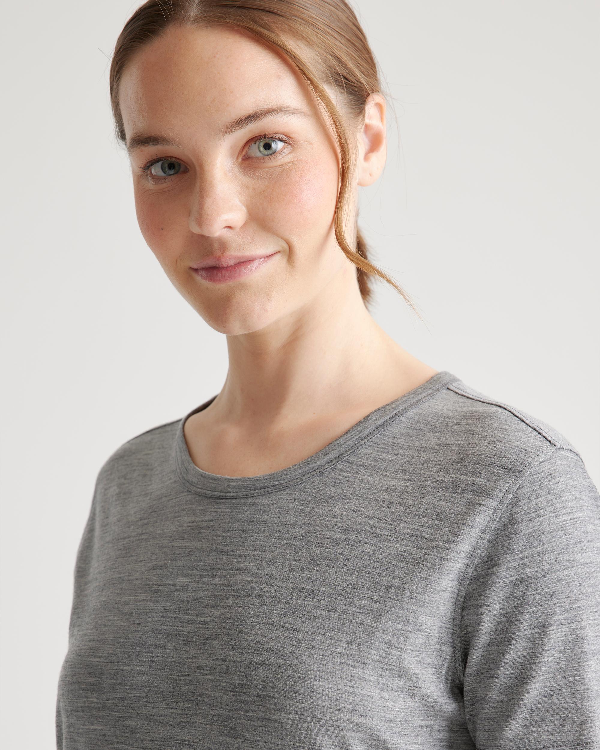 Quince | Women's 100% Merino Wool All-Season Base Layer T-Shirt Size XS, Merino/Cotton Product Image