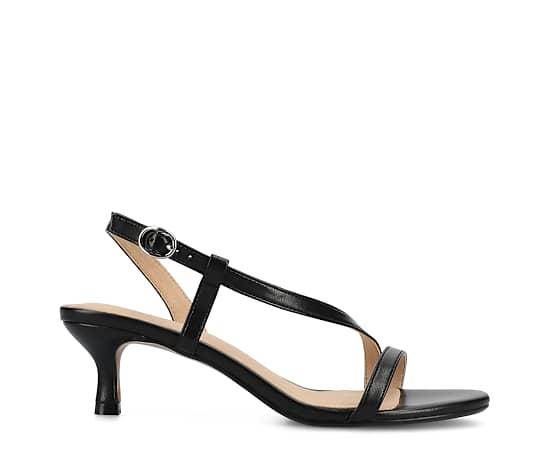 Journee Jemry Women's Crossover Strap Kitten Heel Dress Sandals,  Product Image