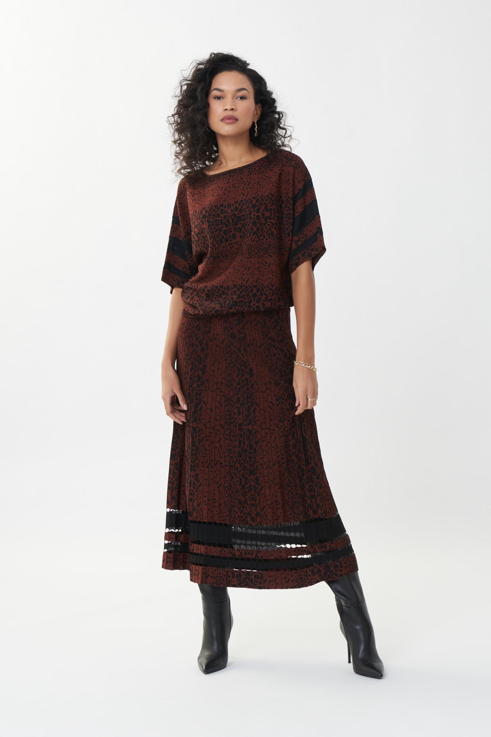 Joseph Ribkoff Jacquard Skirt Product Image