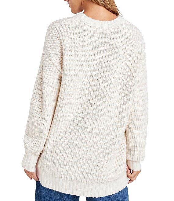 Splendid Brielle Knit Crew Neck Long Sleeve Sweater Product Image