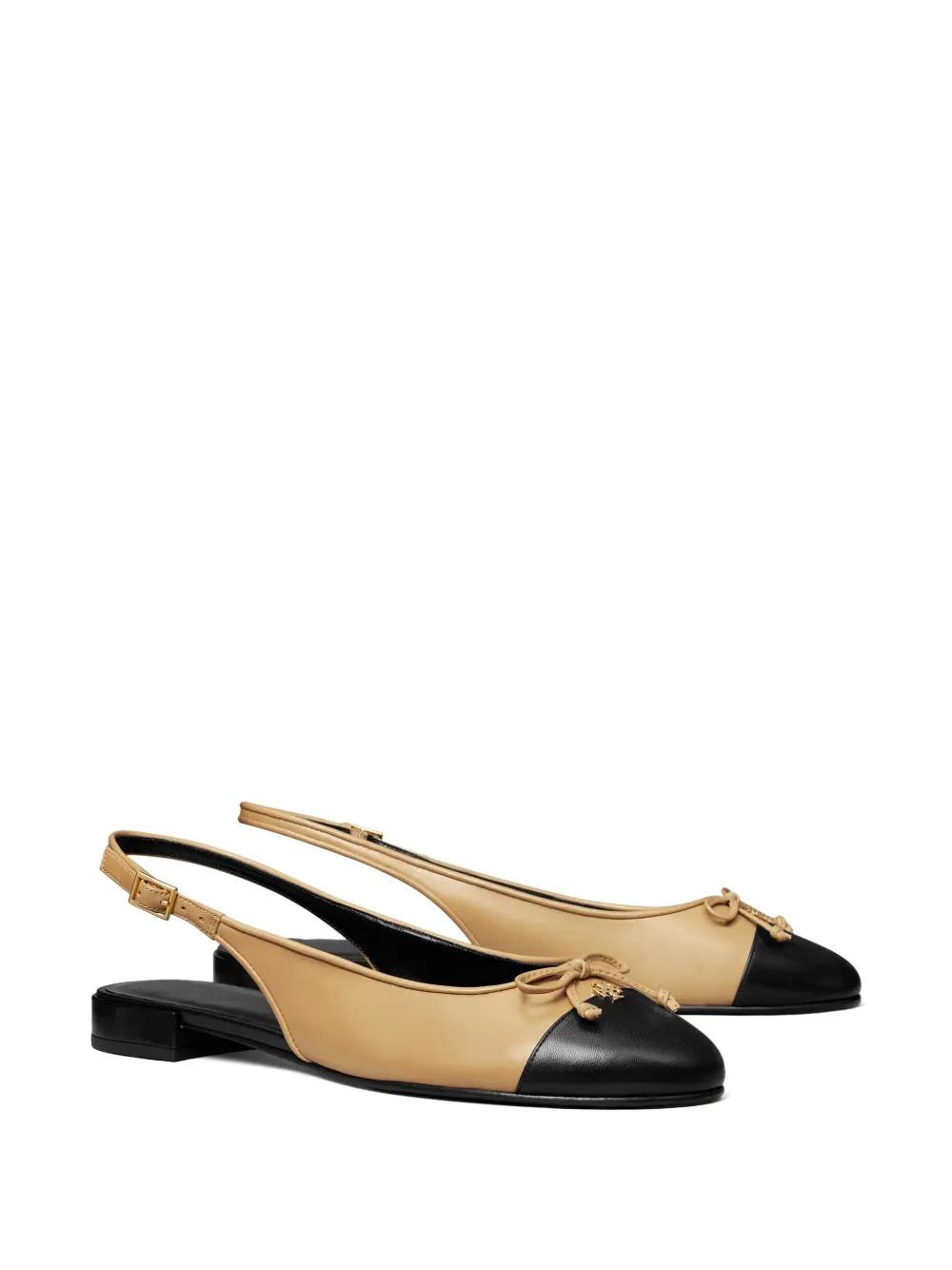 leather ballerina shoes Product Image