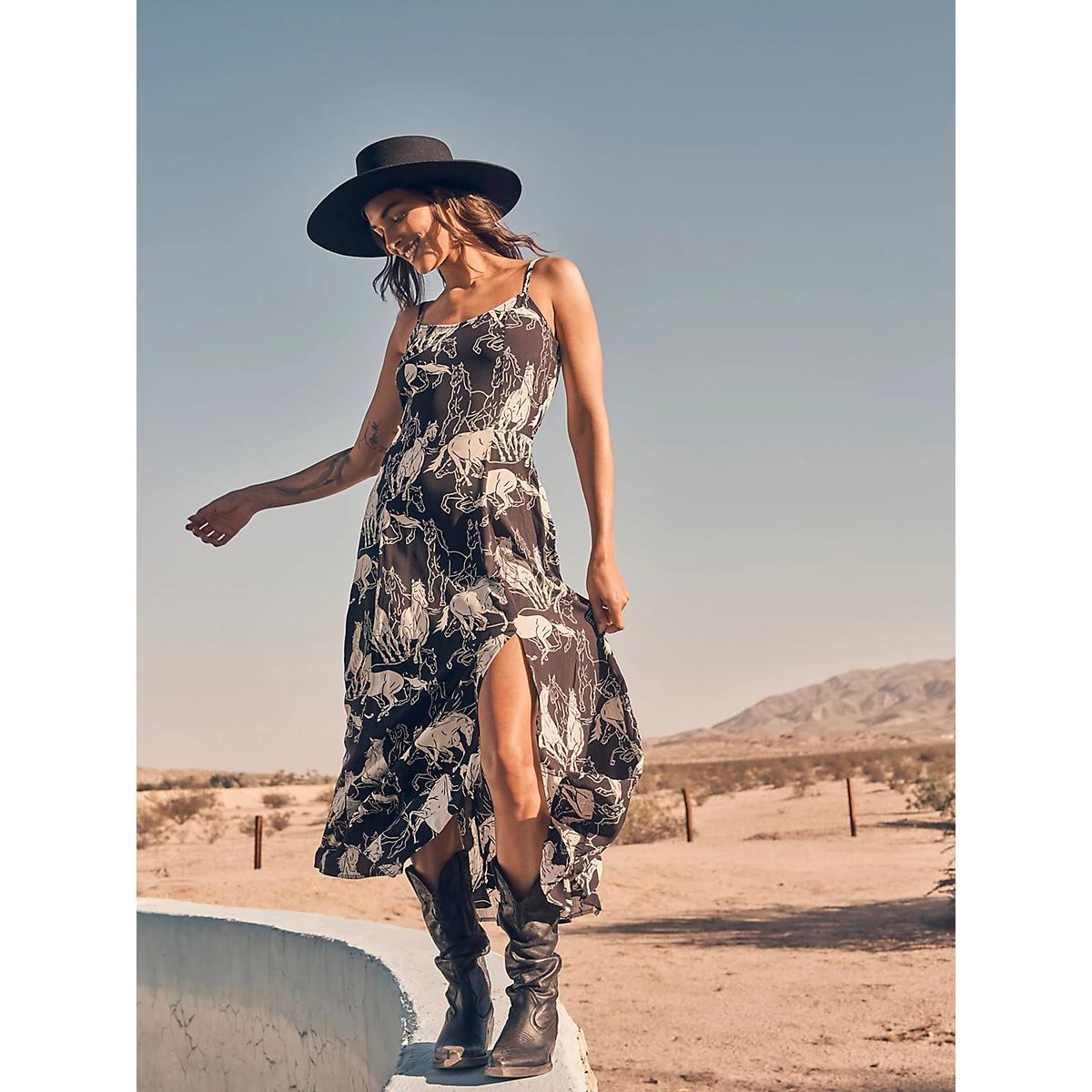 Women's Western Tank Maxi Dress | Women's DRESSES & JUMPSUITS | Wrangler® Product Image